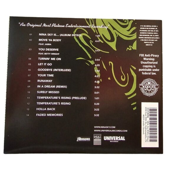 Nina Sky Self-Titled Album Music CD 2004 Hip-Hop R&B Pop Dance 37542cd - Picture 2 of 2